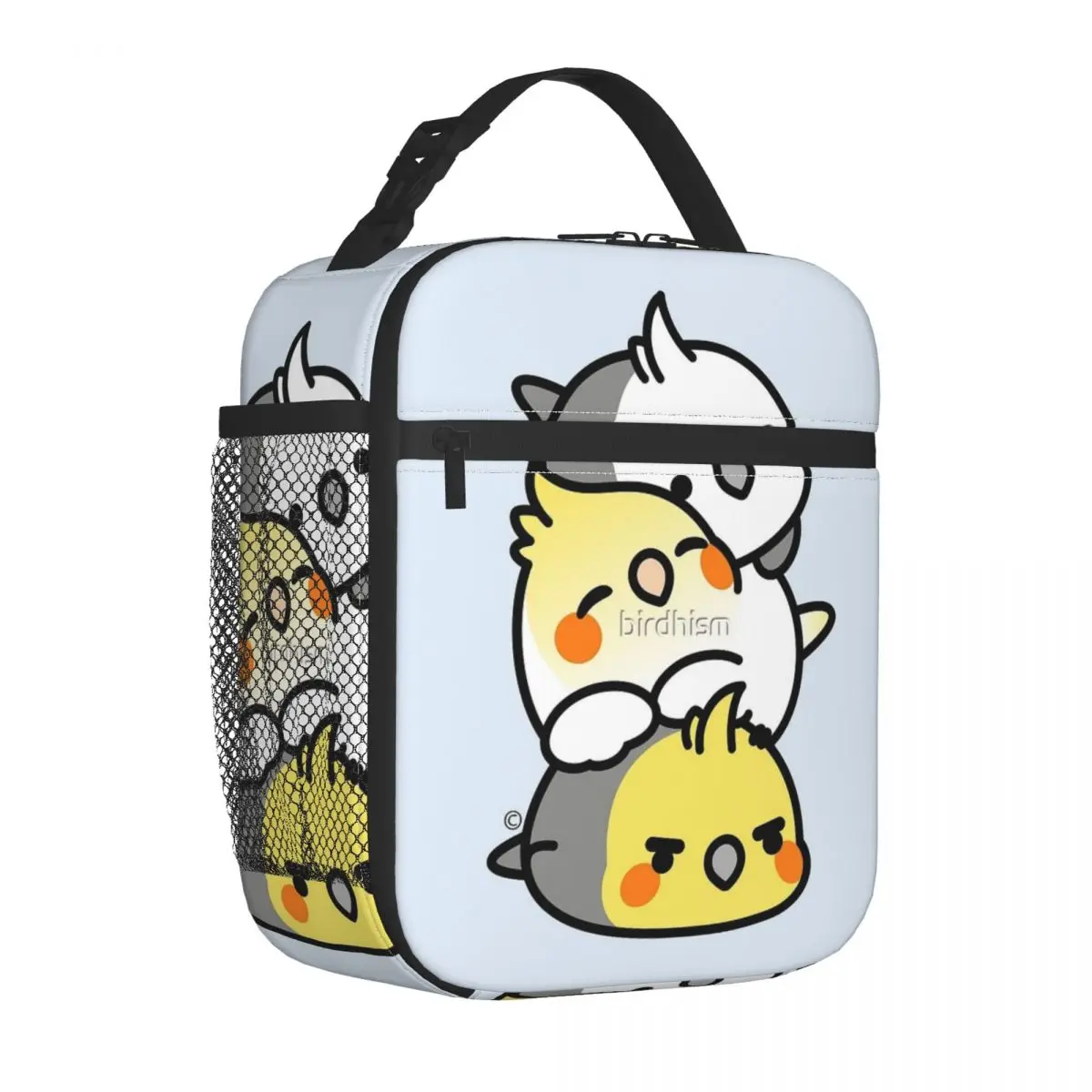 

Кокатиэль данго изолированная сумка для ланча для отдыха со стандартным подарком в разных стилях