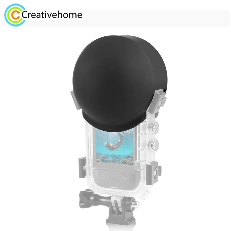 

Защитный силиконовый чехол PULUZ для объектива для панорамной камеры Insta360 X3, полностью Невидимый водонепроницаемый корпус для дайвинга