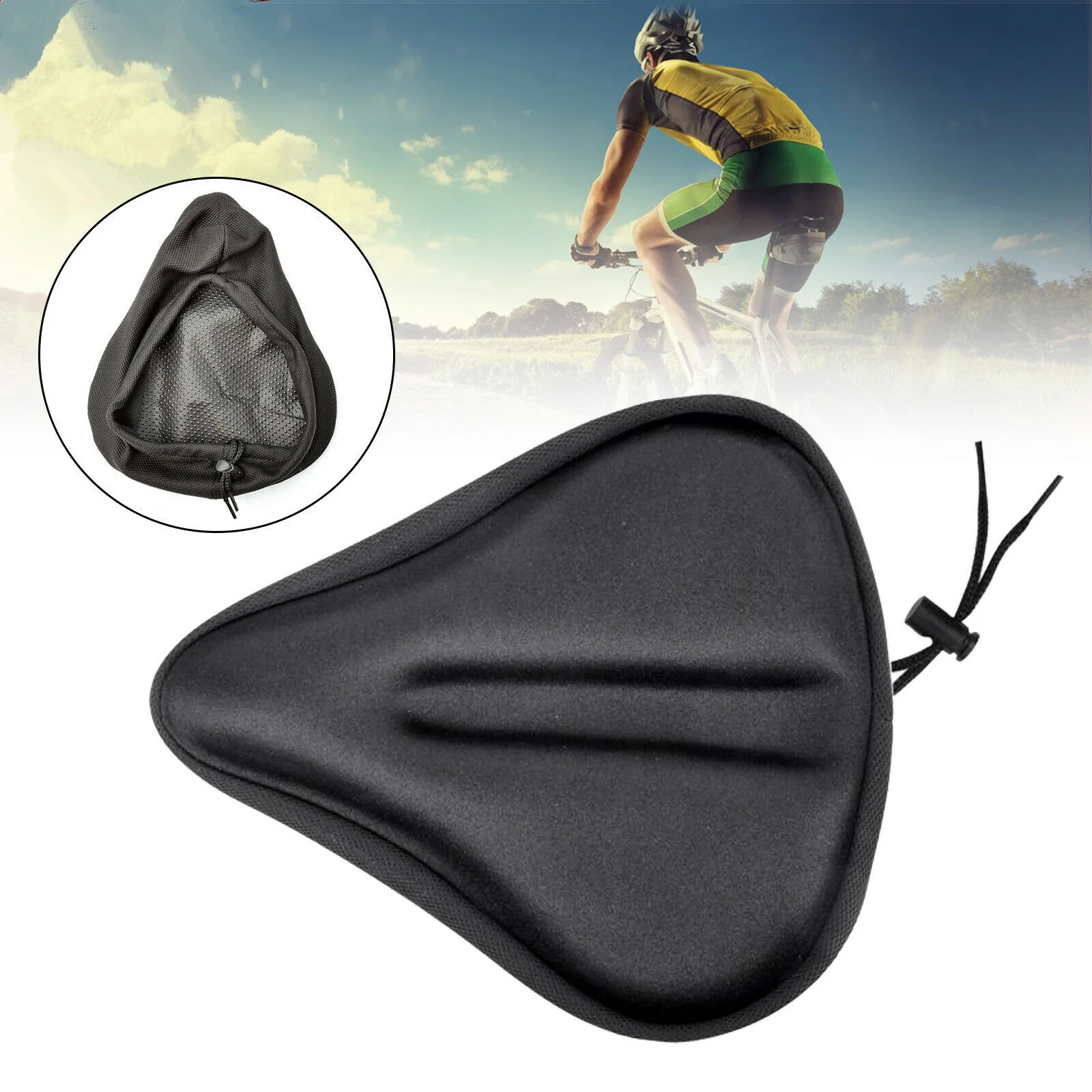 Housse De Selle Gel Blackburn – Noir, Confort, Anti-dérapant, Pour Vélo, Neuve