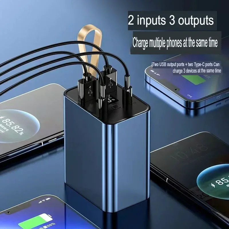 

Large capacity power bank, ultra fast charging, flash charging phone, compact and portable, durable mobile power supplytable
