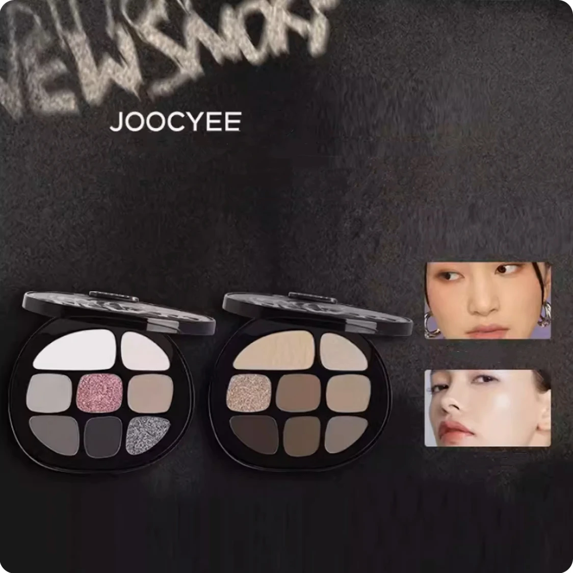 Joocyee-色とりどりのアイシャドウパレット,8色,きらめくマット