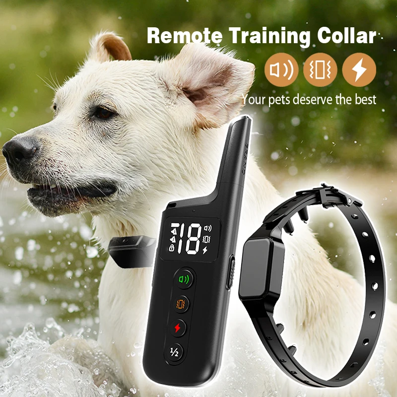 2023 New Electric waterproof Dog training collar Rechargeable Remote