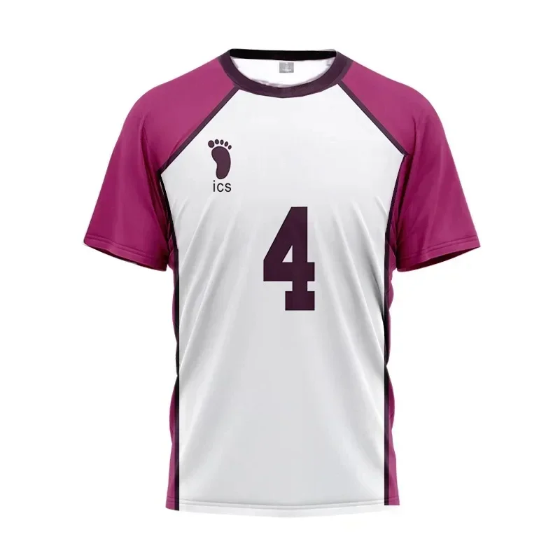 Summer Hot Selling Men's and Women's Volleyball Shirts 3D Printed T-shirt Summer Fashion Casual Breathable Exercise Clothing