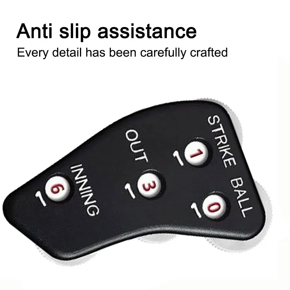 Baseball Referee Counter 4 round baseball counter umpire indicator non slip wear resistant baseball lock exercise record out