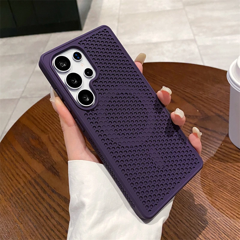 Luxury Heat Dissipation Breathable Magnetic Wireless Charging Phone Case