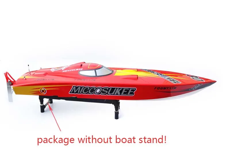 DTRC G26IP1 26CC 50KM/H Red Fiber Glass Gasoline Race ARTR RC Boat Model W/O Radio System Servos 3