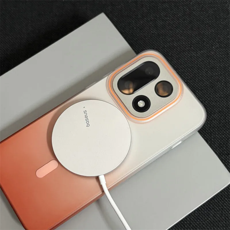 Ultra-Thin Gradient Matte Translucent Shockproof PC Case with MagSafe Compatibility