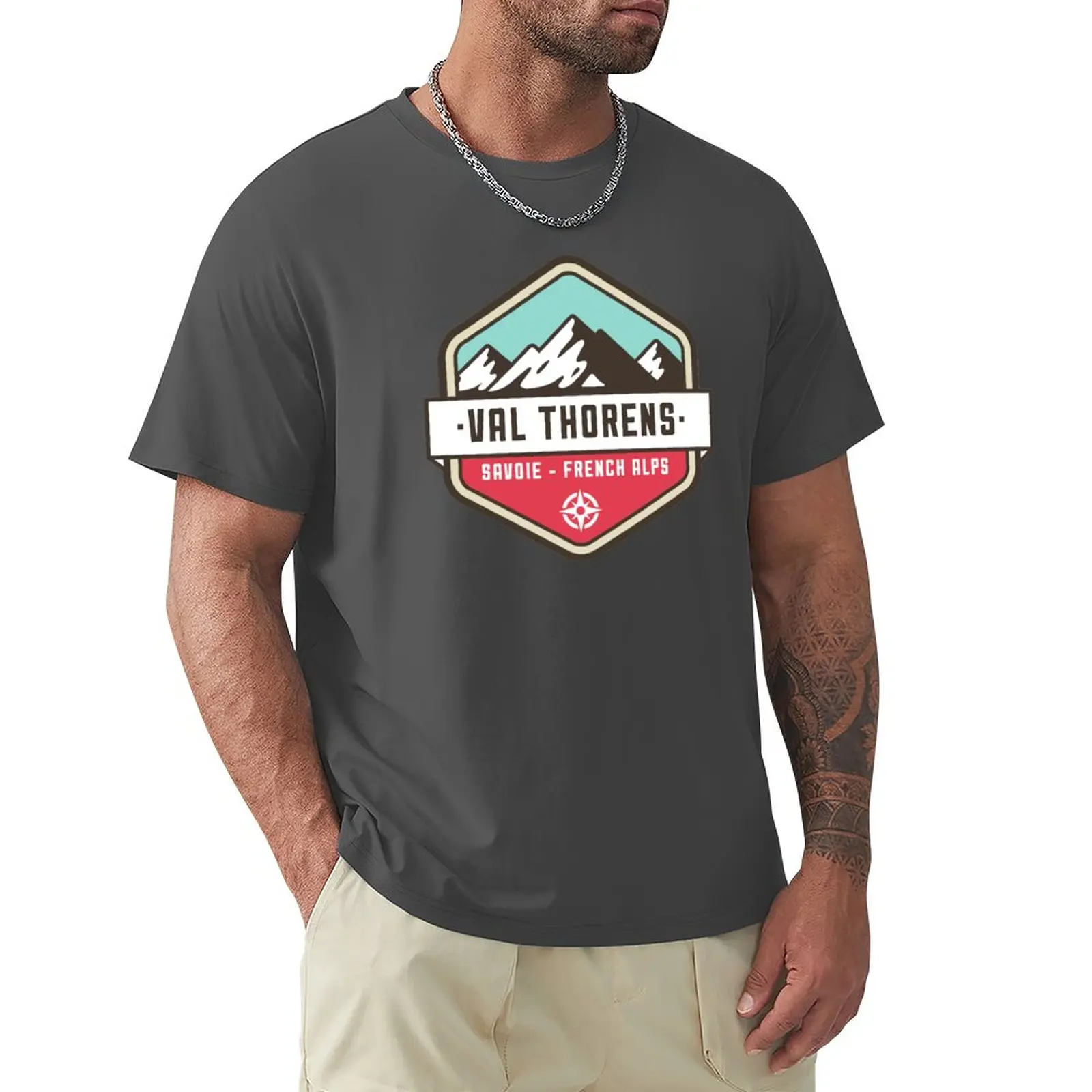 Maglietta Del Resort Delle Alpi Francesi Val Thorens Plus Size Top Kawaii Abbigliamento Magliette Pesanti Per Uomo