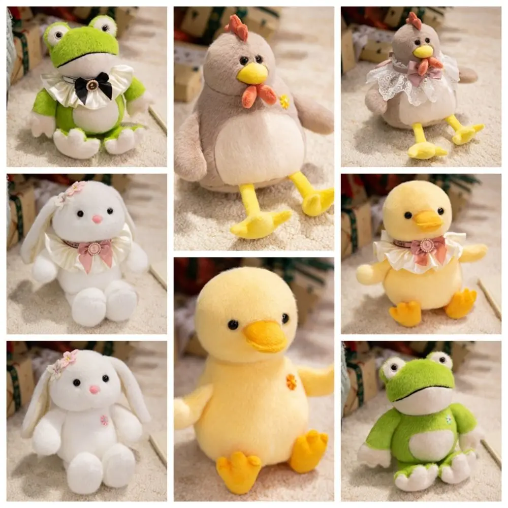 Comforting Sleep Simulation Yellow Chick Toys Soft Collection Hug Animal Stuffed Ins Comfortable Frog Stuffed Home Decor