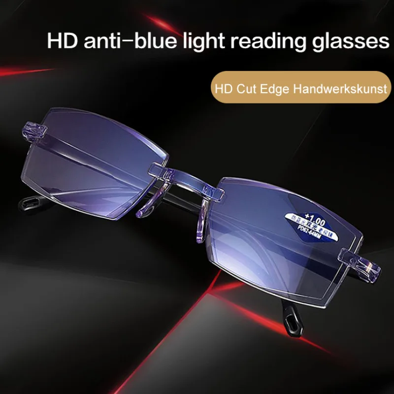 Frameless Smart zoom HD reading glassesAnti-blue Light reading glasses for men and women Near And Far Anti-radiation Glasses 2