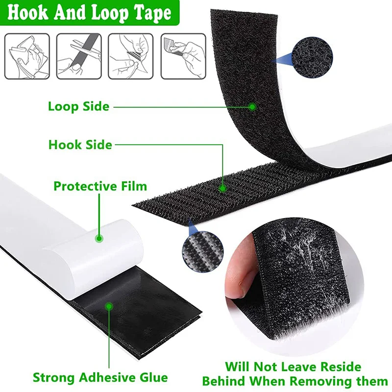 25m Adhesive Hook and Loop Fastener Tape