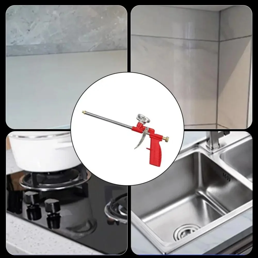 1pc Polyurethane Foam Agent Perfluorocarbon Foam Gun Manual Tool For House Renovat Expansion Foam Spray Gun Free Cleaning