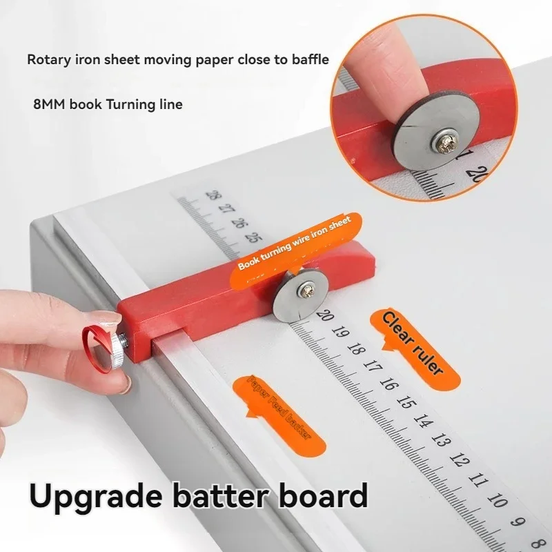 새로운 수동 A4 커버 척추 라인 인사말 카드 압착 기계 접착 커버 압축 라인 접는 기계