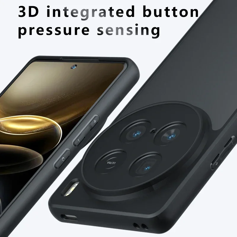Shockproof Frosted Matte Anti-Fingerprint Transparent Phone Case