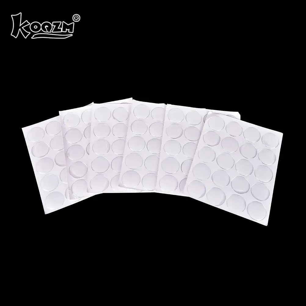 Adhesive Stickers 100PCS 1" Round 3D Crystal Clear Epoxy Adhesive Circles Dome Sticker Bottle Cap