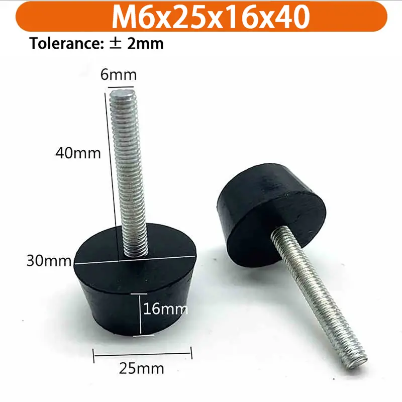 M6 M8 M10 Rubber Adjustable Feet Pad Feet Pad With Screw Table Chair Balck Leveling Foot Pad Furniture Leg Anti-shock Protection - Image 14