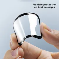 Protecteur d'écran pour Apple Watch série 9 8 7 6 SE 5 4 3, accessoires 9D HD, Film complet pour IWatch 45mm 41mm 40mm 44mm 38mm 42mm 3