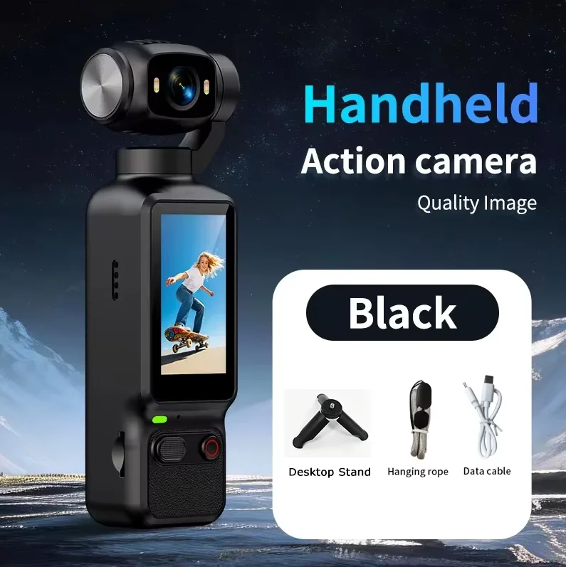 Ultra HD 4K Rotatable Action Camera for Vlogging & Life Recording