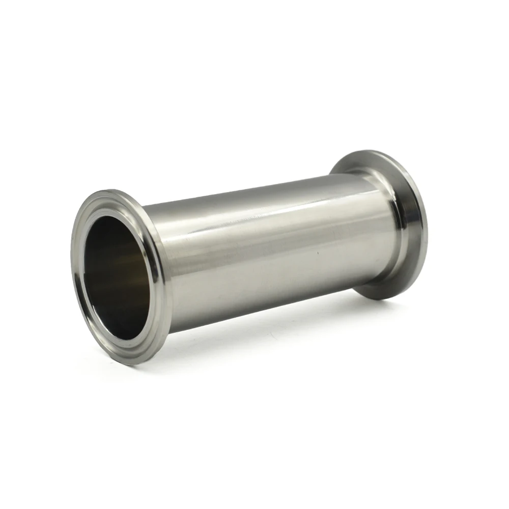 Aço inoxidável Sanitária Spool Tube, Encaixe de tubulação de aço inoxidável, Homebrew Connector, Tri Clamp, 1.5 