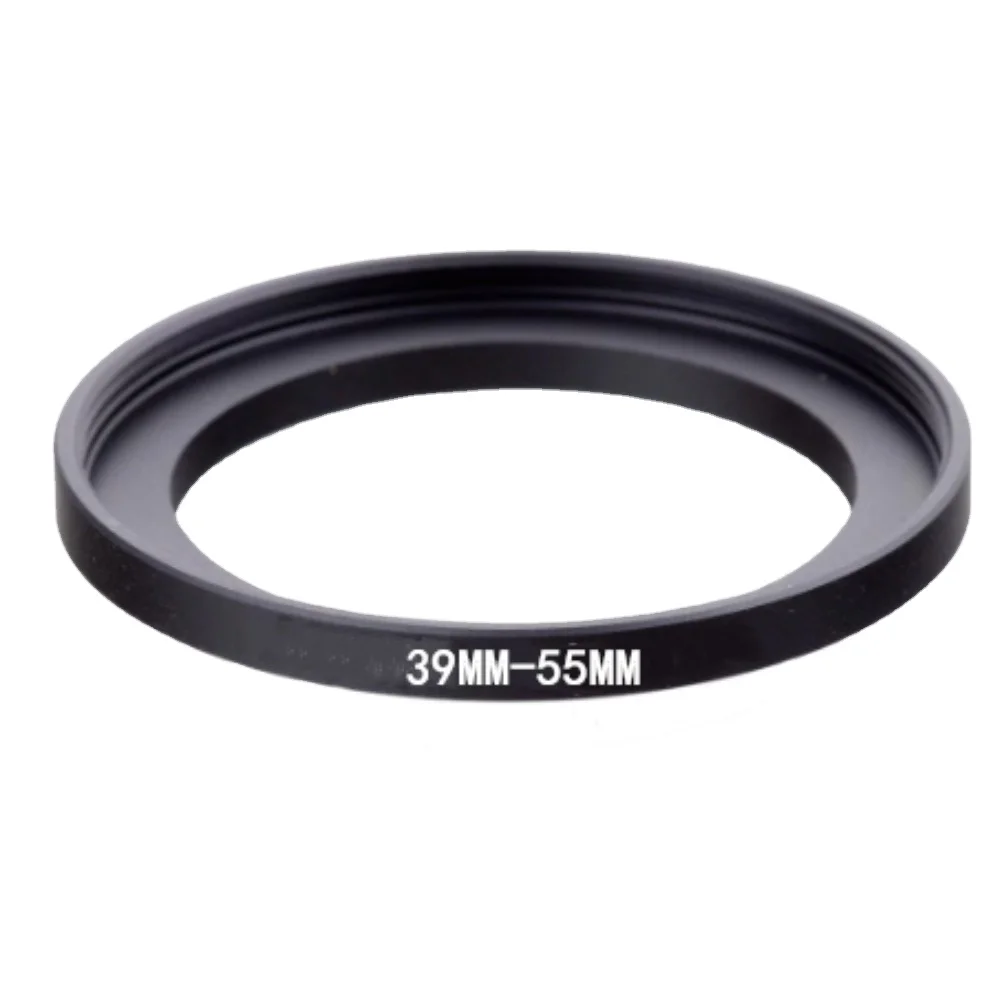 

Aluminum Black Step Up Filter Ring 39mm-55mm 39-55mm 39 to 55 Filter Adapter Lens Adapter for Canon Nikon Sony DSLR Camera Lens