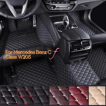 Tappetini auto Per Mercedes Benz Classe C W205 C180 200 220 250 260 300 350 400 450 2014-15 2016 2017 2018 2019 2020 Accessori