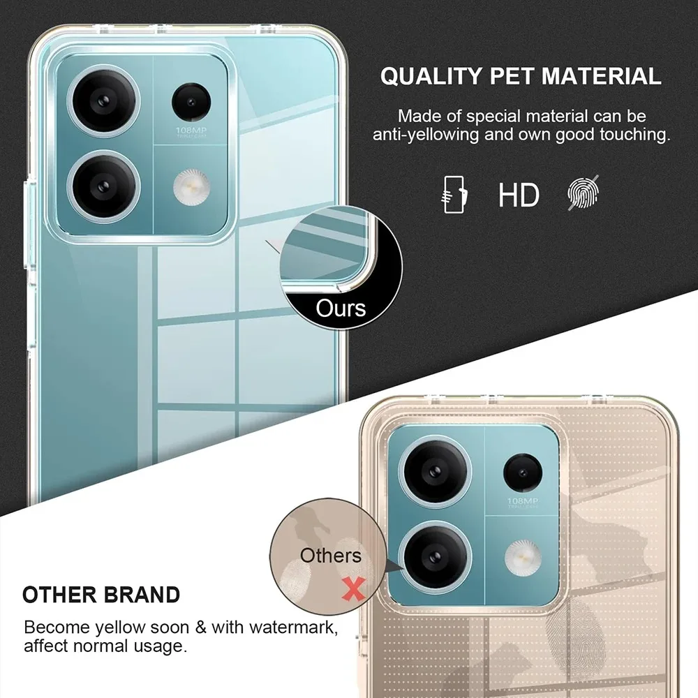 حافظة كاملة من السيليكون لهاتف Xiaomi Redmi Note 13 14 Pro Plus 12S 11S 10S 9 8 7 Pro 9S 14C 14T 13T 12T 11T 10T Poco X6 X5 X4 X3 F3