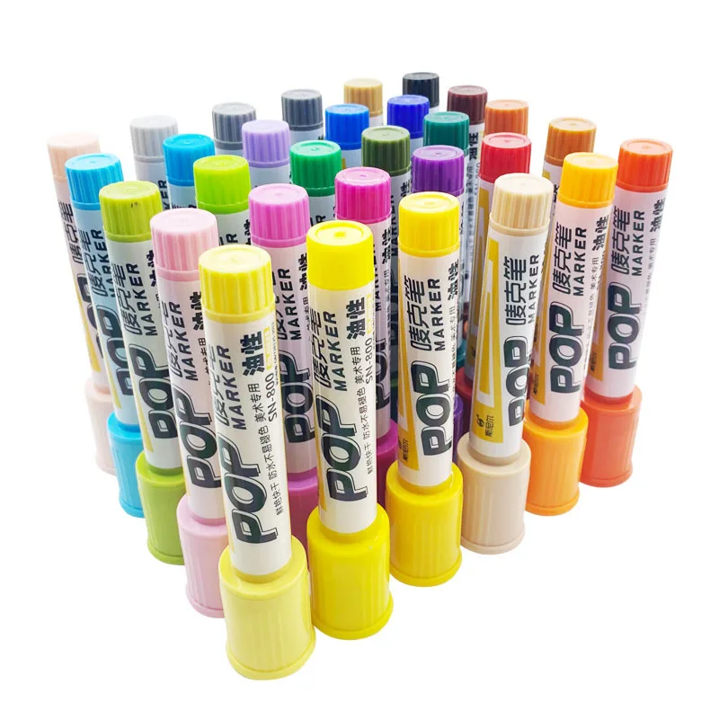 

18 Colors Markers Pens 18MM Alcohol Felt Pen Manga Sketching Graffiti Marker Art Brush School Supplies Drawing Stationery Set