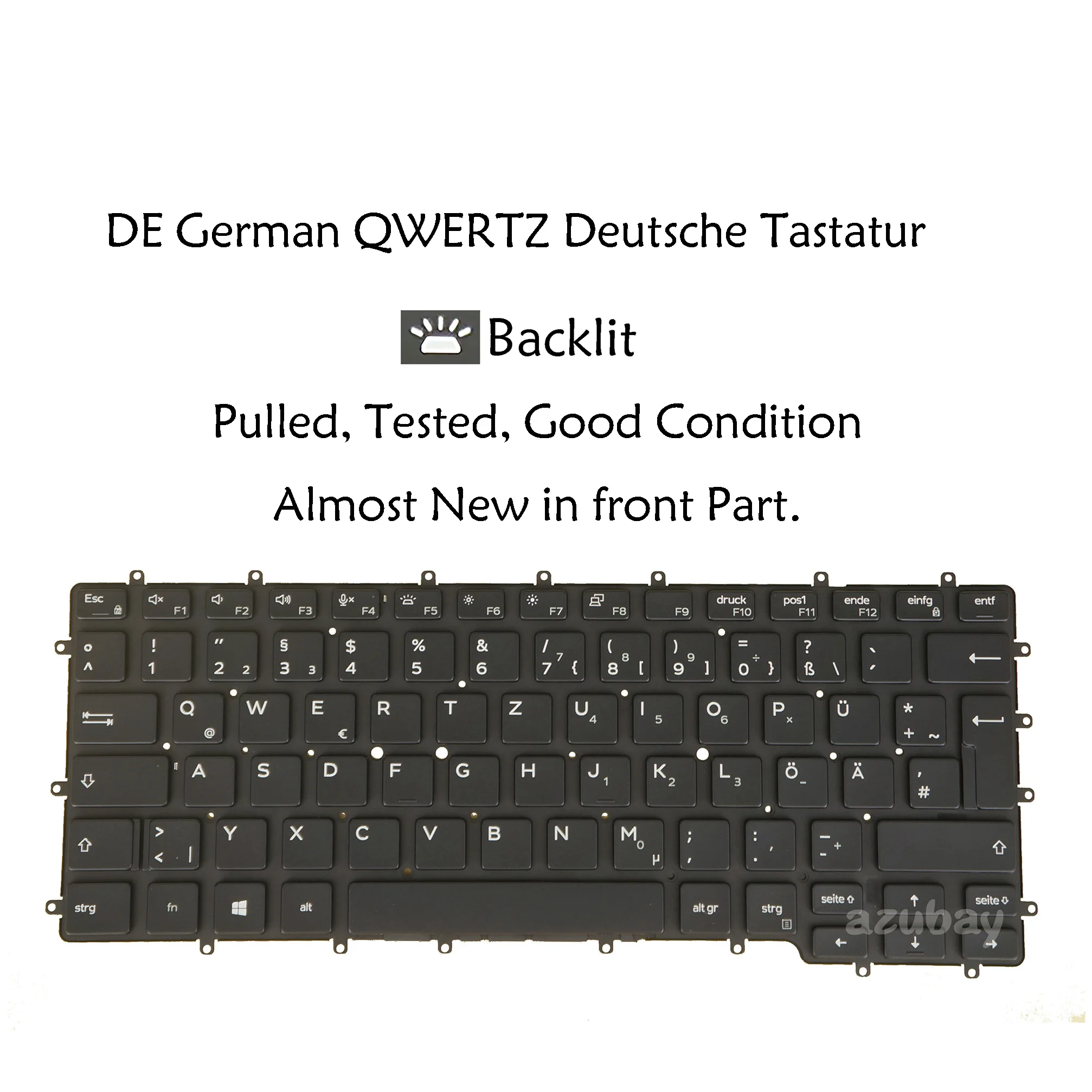 Clavier Dell Latitude E4310 – QWERTZ Suisse – Rétroéclairé – Noir – Ouvert/neuf