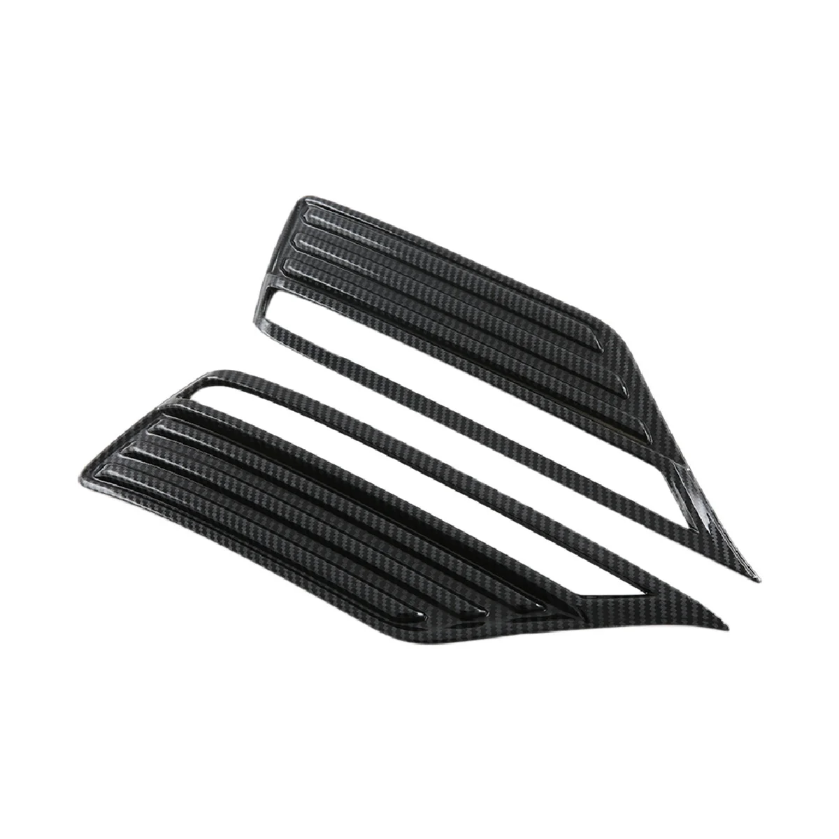 Car Carbon Fiber Style Rear Fog Light Frame Protection Lamp Cover Trim for Toyota Land Cruiser LC300