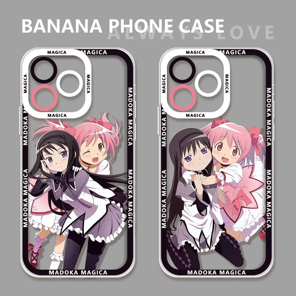Anime Kaname Madoka Akemi Homura Themed Protective Phone Case Cover