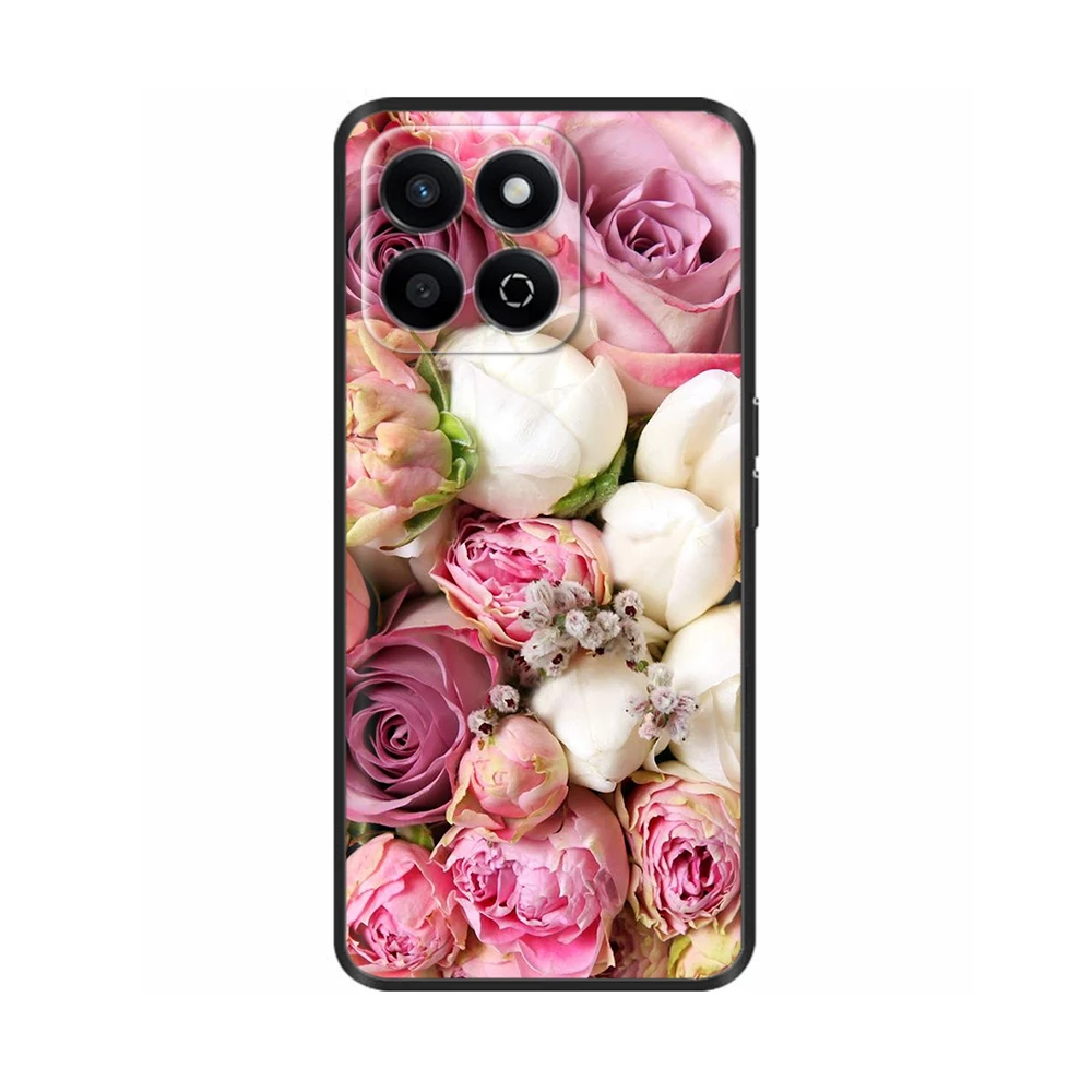 SEAHAI Case For Honor 200 Lite 5G, Ultra Thin Soft Silicone Clear Back TPU Bumper Shockproof Cover Fashion Flowers Graphic Colorful Skin Slim Case, Vines - View #2