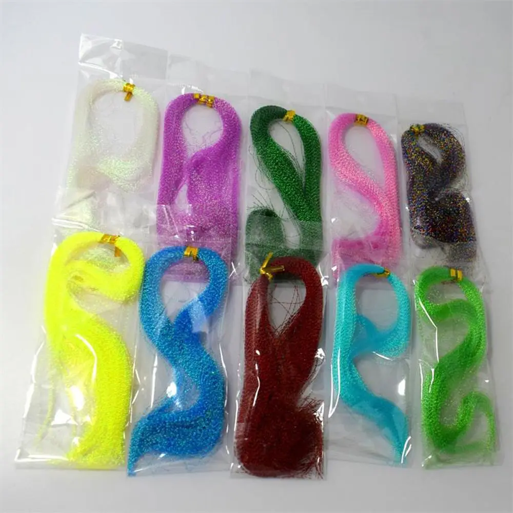 Silk Fly Fishing Silk Flies Decorating Lure Decoration Line Silk Twisted Strand Assist Hook Tying Crystal Shining String