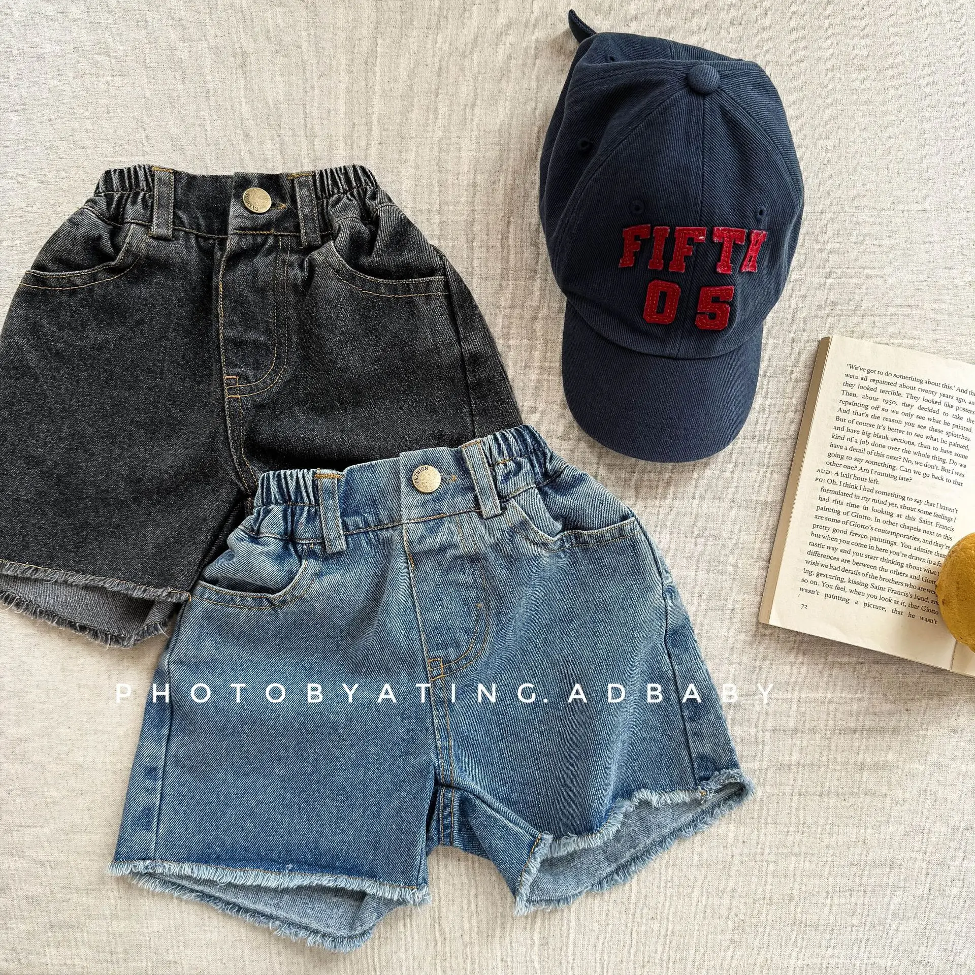 2025 Summer New Girls Denim Shorts Children Casual Pants Loose Boys Jeans Solid Color Baby Shorts Kids Clothes 1 2025 Summer New Girls Denim Shorts Children Casual Pants Loose Boys Jeans Solid Color Baby Shorts Kids Clothes