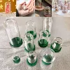 30X Mini Glass Cloche Dome Container With Green Base Terrarium DIY Glass Display Domes For Decor Tabletop Garden Wedding Office 4