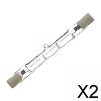 2X Halogen Linear Light Bulb Dimmable 22-240V for Landscape Streetlight Ceiling 1