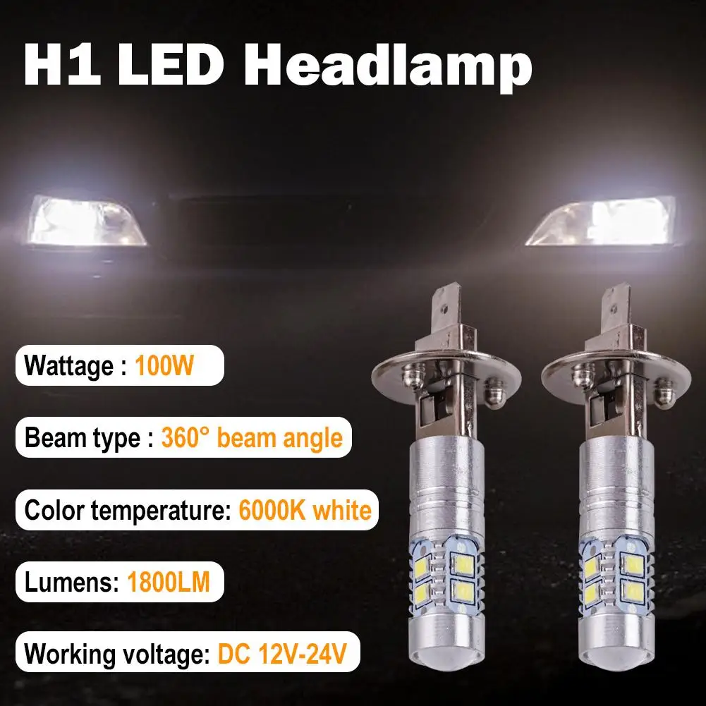 자동차 안개등 어셈블리용 H3 50W 3030 트럭 자동차 전면 범퍼 안개등 8H1 10smd 2835 led