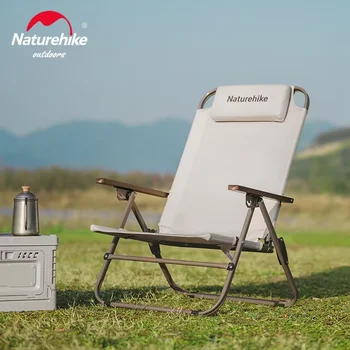 Naturehike T02 Adjustable Folding Recliner Camping High Back Lounging Chair Outdoor Portable Backrest Relax Chairs Leisure Chair 1