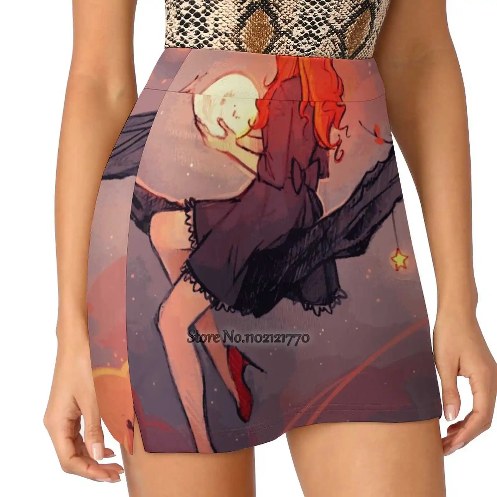 

Like The Stars Women Tennis Skirts Golf Badminton Pantskirt Sports Phone Pocket Skort Original Art Elentori Aesthetic Night