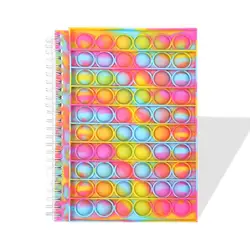 Carnet de notes A5 Pop son doigt à bulles, couverture en Silicone, décompression, jouets Fidget, cadeau pour enfants, 2022 