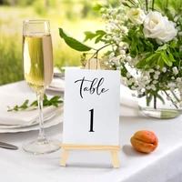 5/10pcs Mini Wooden Easel Stands Wedding Table Place Cards Holders Wooden Name Place Card Display Easels For Wedding Table Decor 2