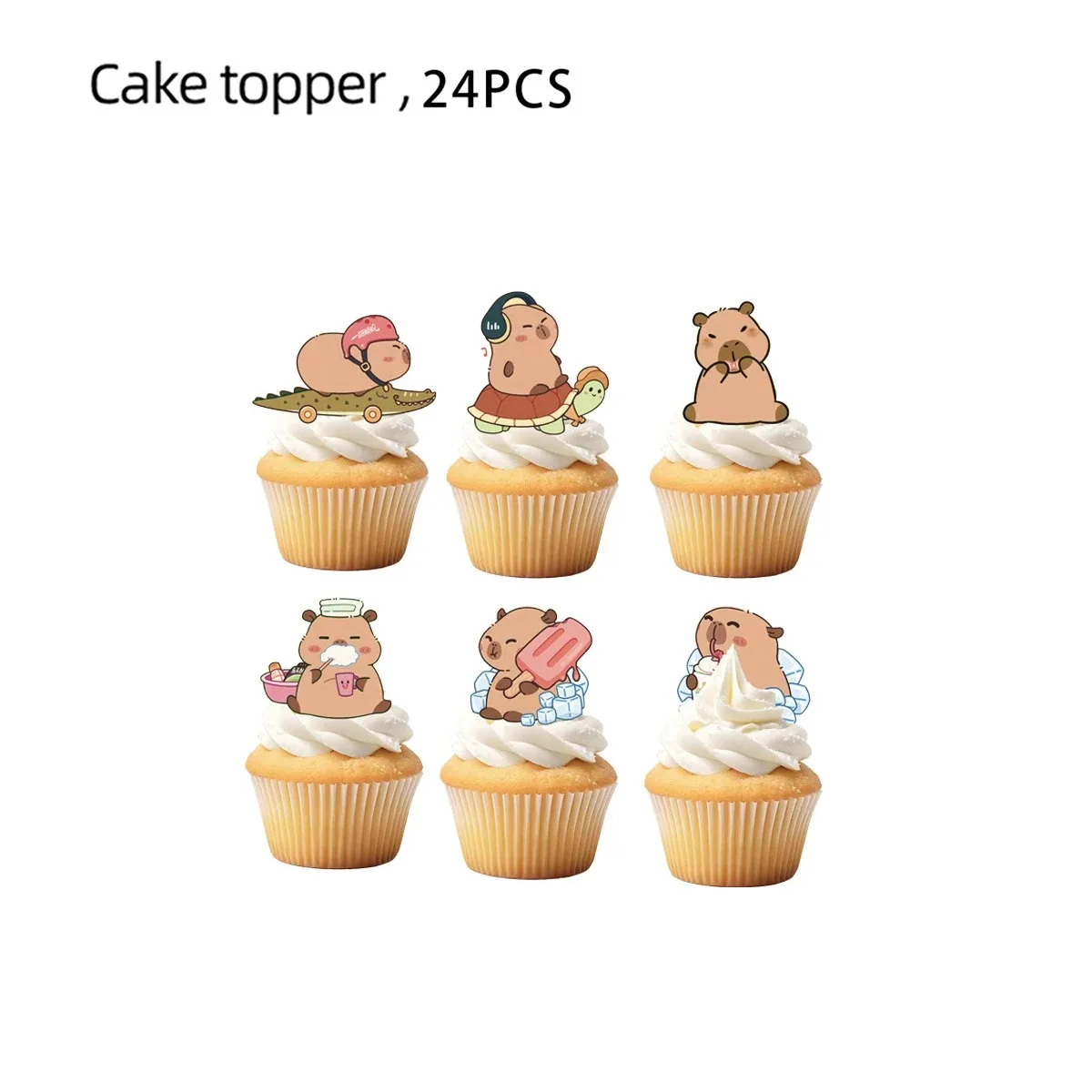 Capybara Partyservies, kinderverjaardag, feest, servies, dieren