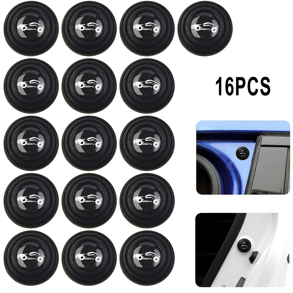 

16PCS Car Door Pad Shock-Absorbing Silent Gasket Shock-Proof Silicone Pads Waterproof Auto Soundproof Crash Pad Accessories