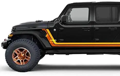 

Decal Scrambler Retro Sticker Vinyl Door Style Compatible with Gladiator jt 2019 - 2020