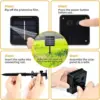Solar String Lights Outdoor Waterproof,  10/30 Bulbs Shatterproof Bulbs Patio Lights With Remote 2 Lighting Modes LED Solar Pow 4
