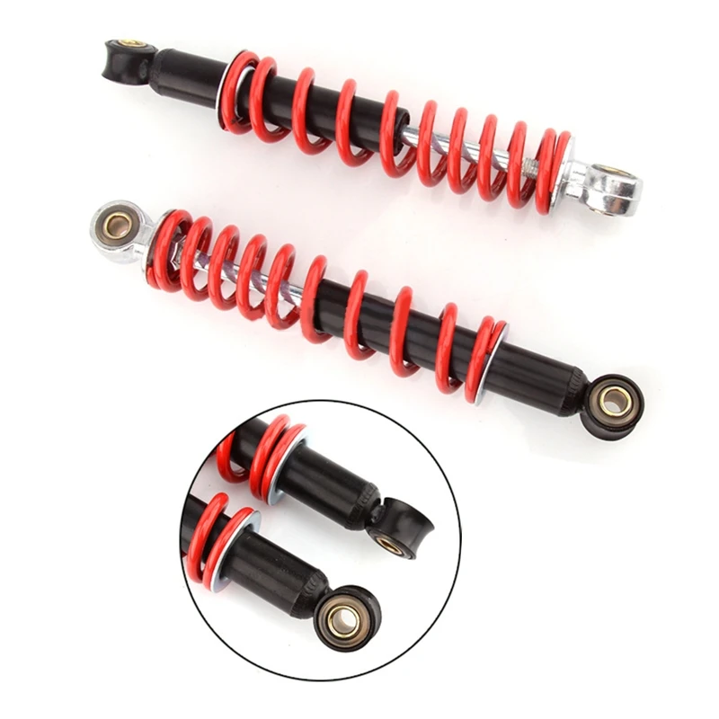 Red Air Front Rear Shock Absorbers for Pit Dirt Bike ATV Quad 250mm 9.8"