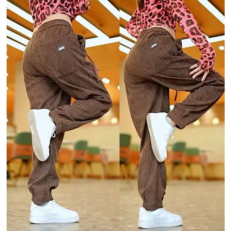 Men's Casual Pants Summer New Handsome Harun Sports Pants Simplicity Sagging Sensation Comfort Loose Fitting Breathable Stripe