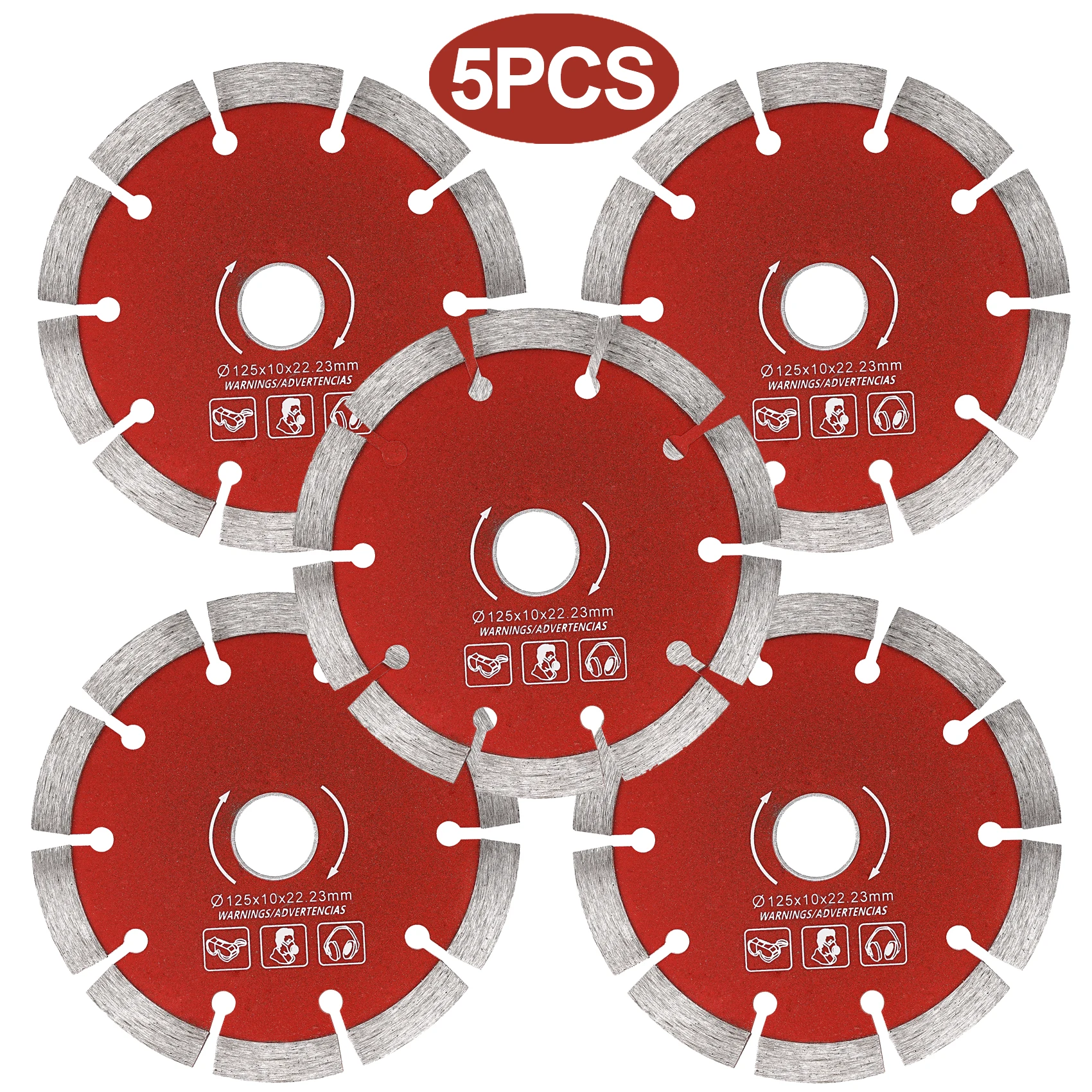 1/3/5 stücke 125mm Diamant Sägeblätter Stein Wand Nuten Trocken Schneiden Rad Für Winkel Grinder Schneiden keramik Fliesen Jade Und Jadeit – Detail 4