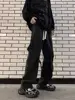 Autumn And Winter New Japanese Overalls Jeans Men And Women American Retro High Street Micro-la Washed Wide-leg Straight Pants 2