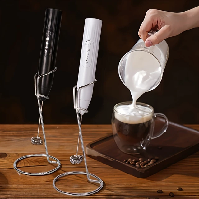 Electric Milk Frother Portable USB Egg Beater Hand Held Coffee