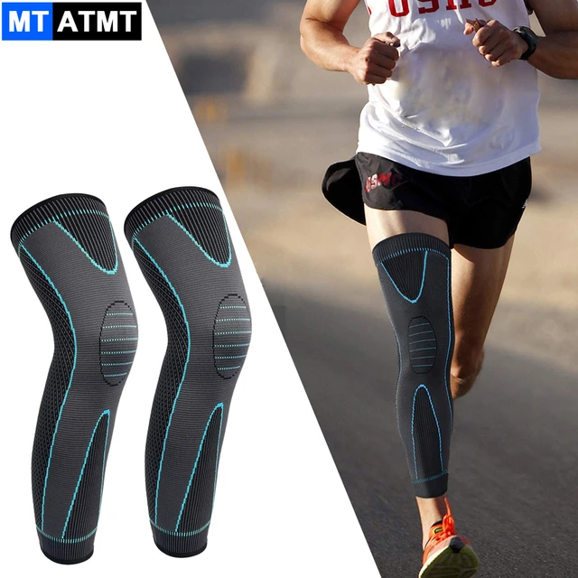 Full Leg Sleeves Long Compression Knee Sleeves for Man Women